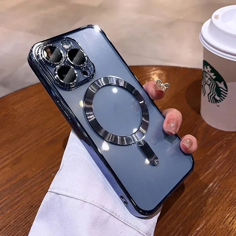 Magnetic Transparent iPhone case With Lens Protector - Viexta