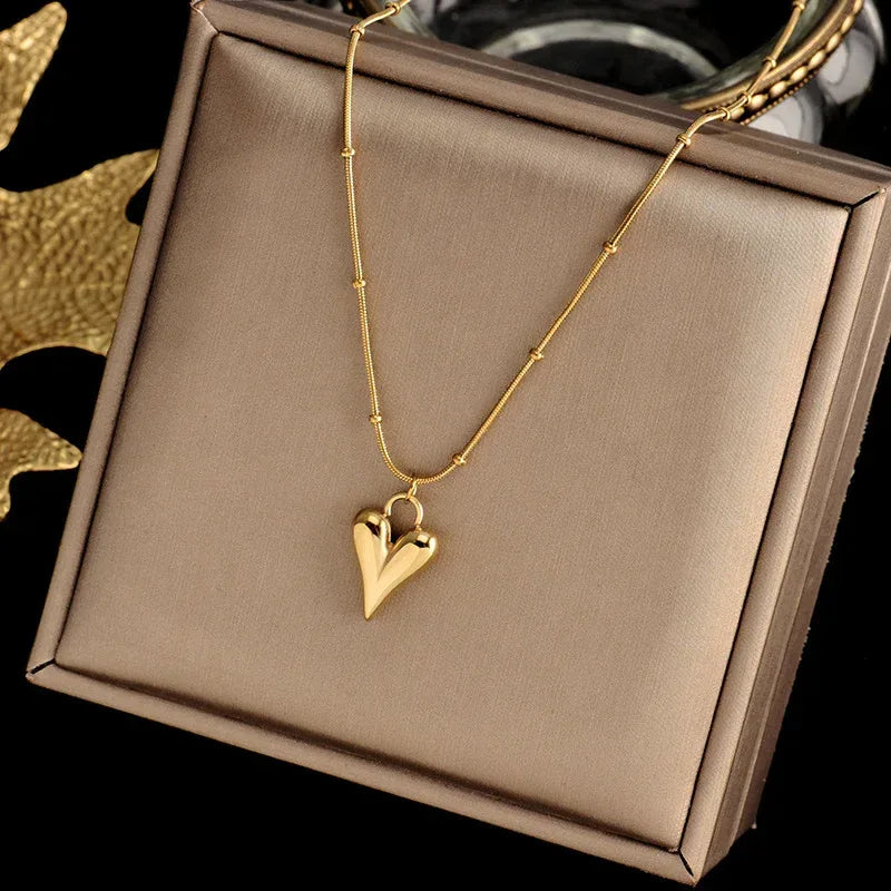 Cold Wind Heart Clavicle Chain - Viexta