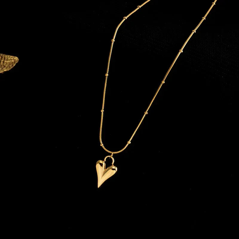Cold Wind Heart Clavicle Chain - Viexta