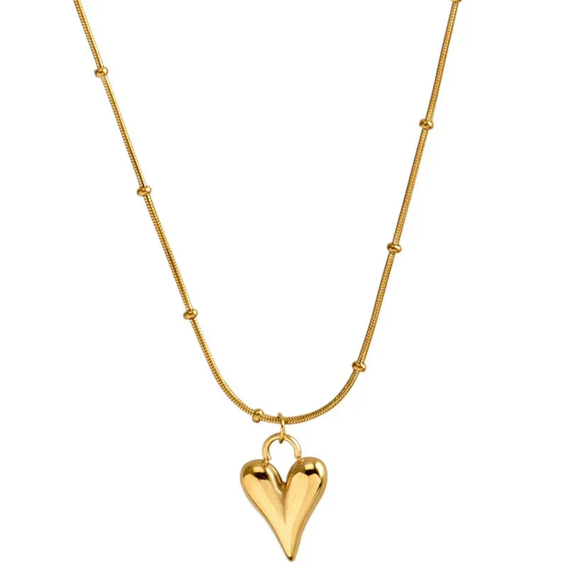 Cold Wind Heart Clavicle Chain - Viexta