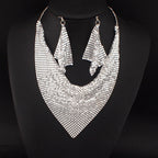 sequin-silk-scarf-fake-collar-necklace-set