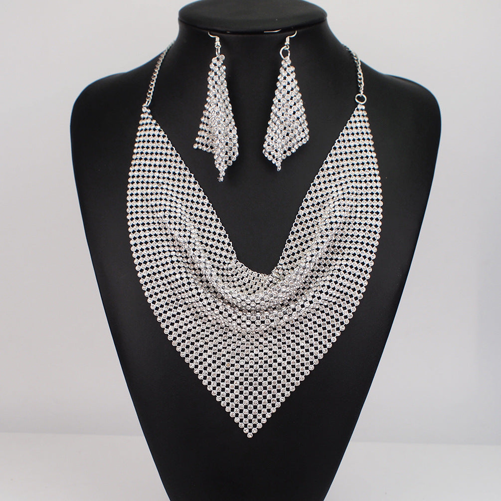 sequin-silk-scarf-fake-collar-necklace-set
