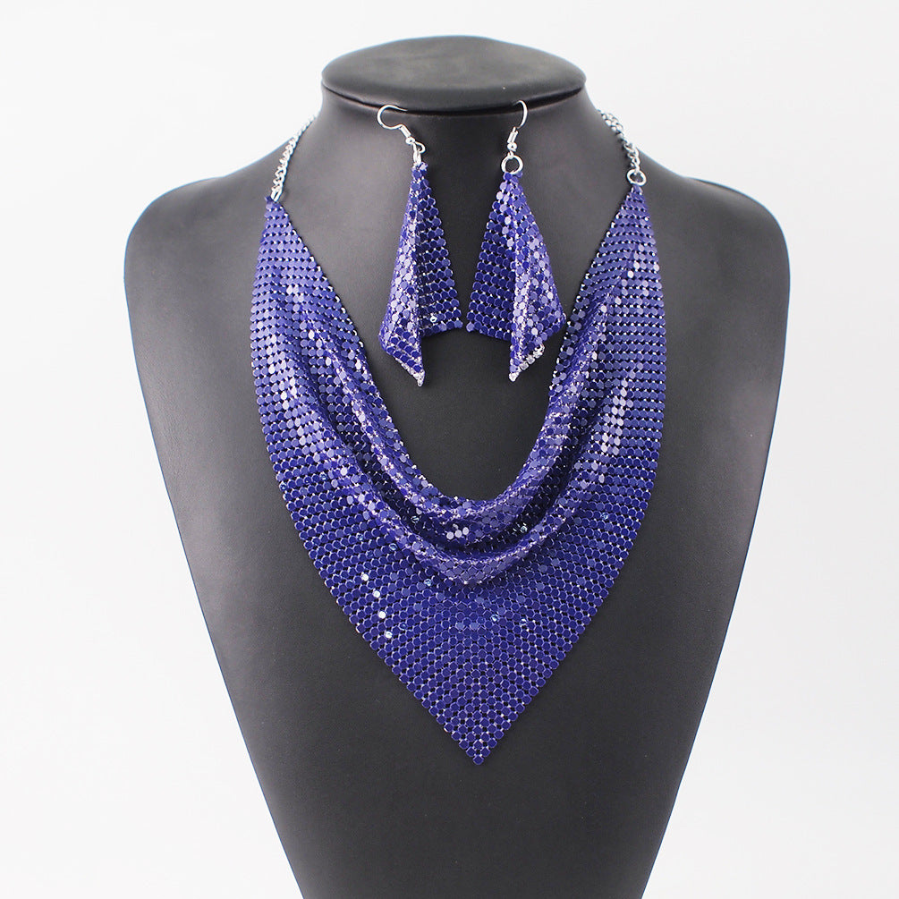 sequin-silk-scarf-fake-collar-necklace-set