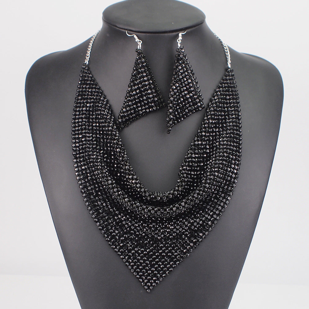 sequin-silk-scarf-fake-collar-necklace-set