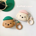 Cartoon Hat Dog Apple Airpods Protective Case - Viexta