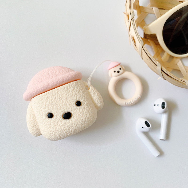 Cartoon Hat Dog Apple Airpods Protective Case