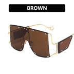 Thin Sunglasses Net Celebrity Street Shooting Thick Edges