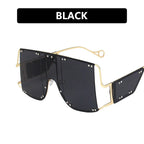 Thin Sunglasses Net Celebrity Street Shooting Thick Edges