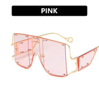 Thin Sunglasses Net Celebrity Street Shooting Thick Edges