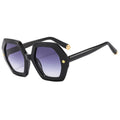 Irregular Personality Hexagonal Rivet Sunglasses - Viexta