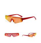 Rimless women's sunglasses with powder film - Viexta