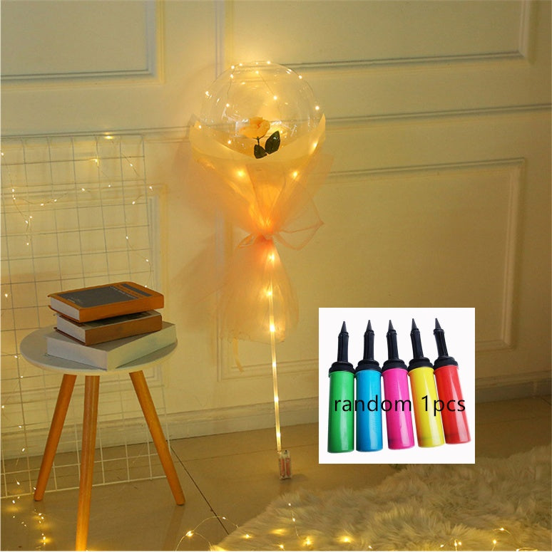 LED Luminous Balloon Rose Bouquet