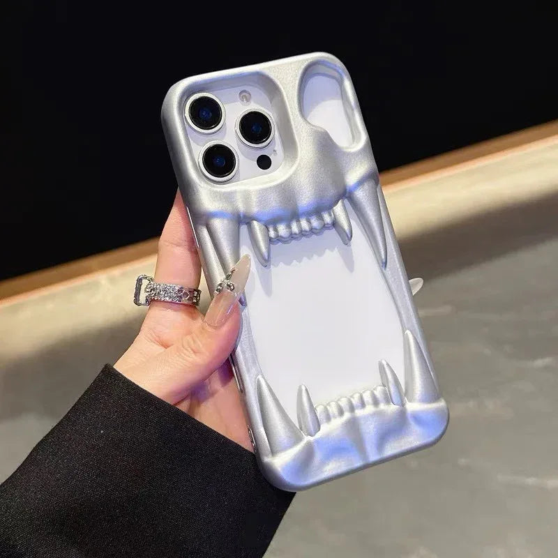 Creative Hollow Tiger Tooth iPhone Case - Viexta