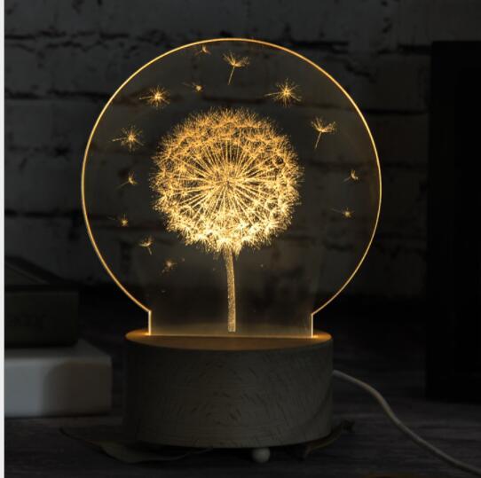 Jellyfish LED Touch Bedroom Light