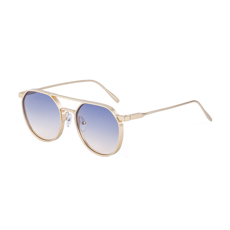 Metal Double Beam Vintage Sunglasses