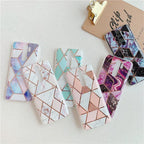 Plating Splice Marble Phone Cases for Samsung Note Series and Redmi - Viexta