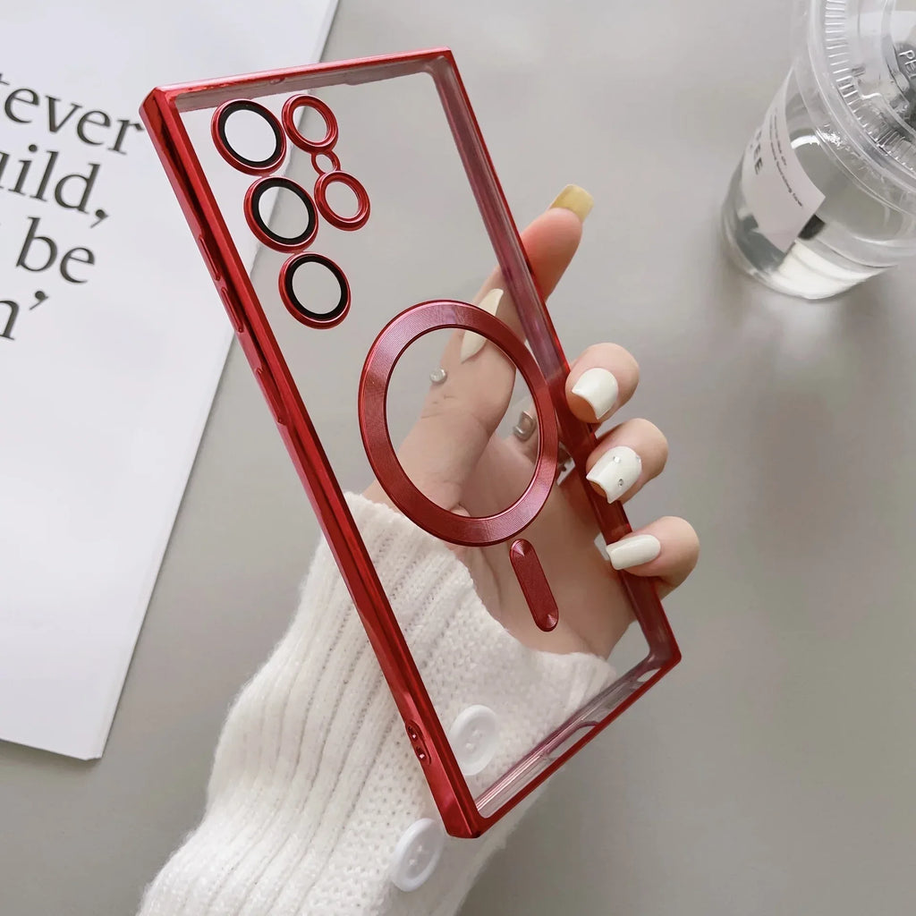Magnetic S23FE Electroplating Lens Samsung Protective Cover - Viexta
