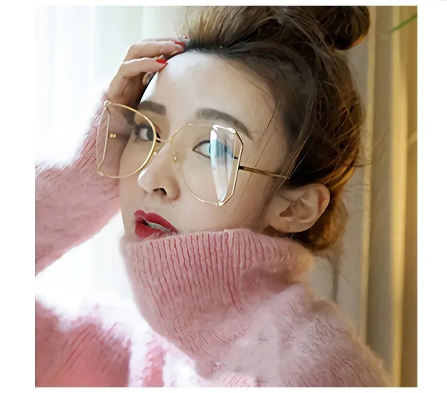 Square Women Metal Frame Sunglasses - Viexta
