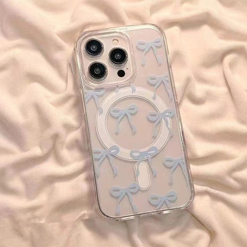 Versatile Bow Print Cartoon iPhone Case - Viexta