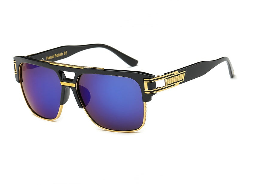 Retro Colorful Reflective Sunglasses