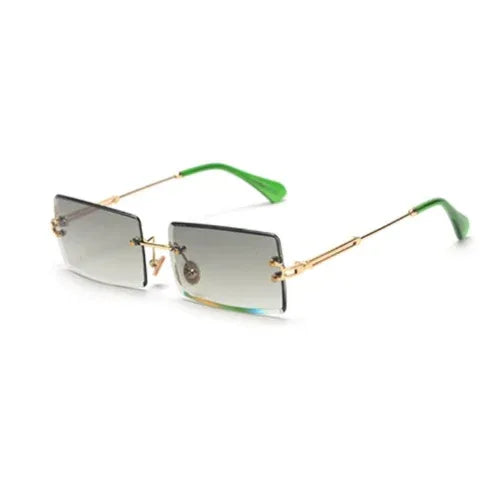 Rimless Rectangle Sunglasses - Viexta
