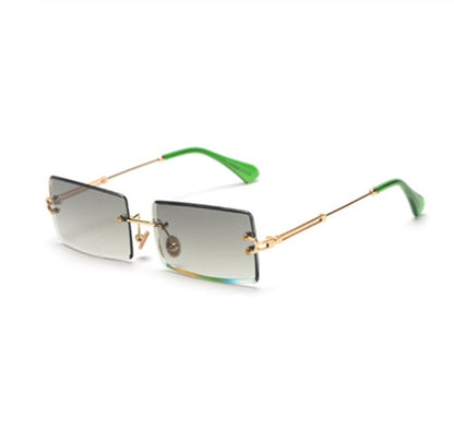 Rimless Rectangle Sunglasses