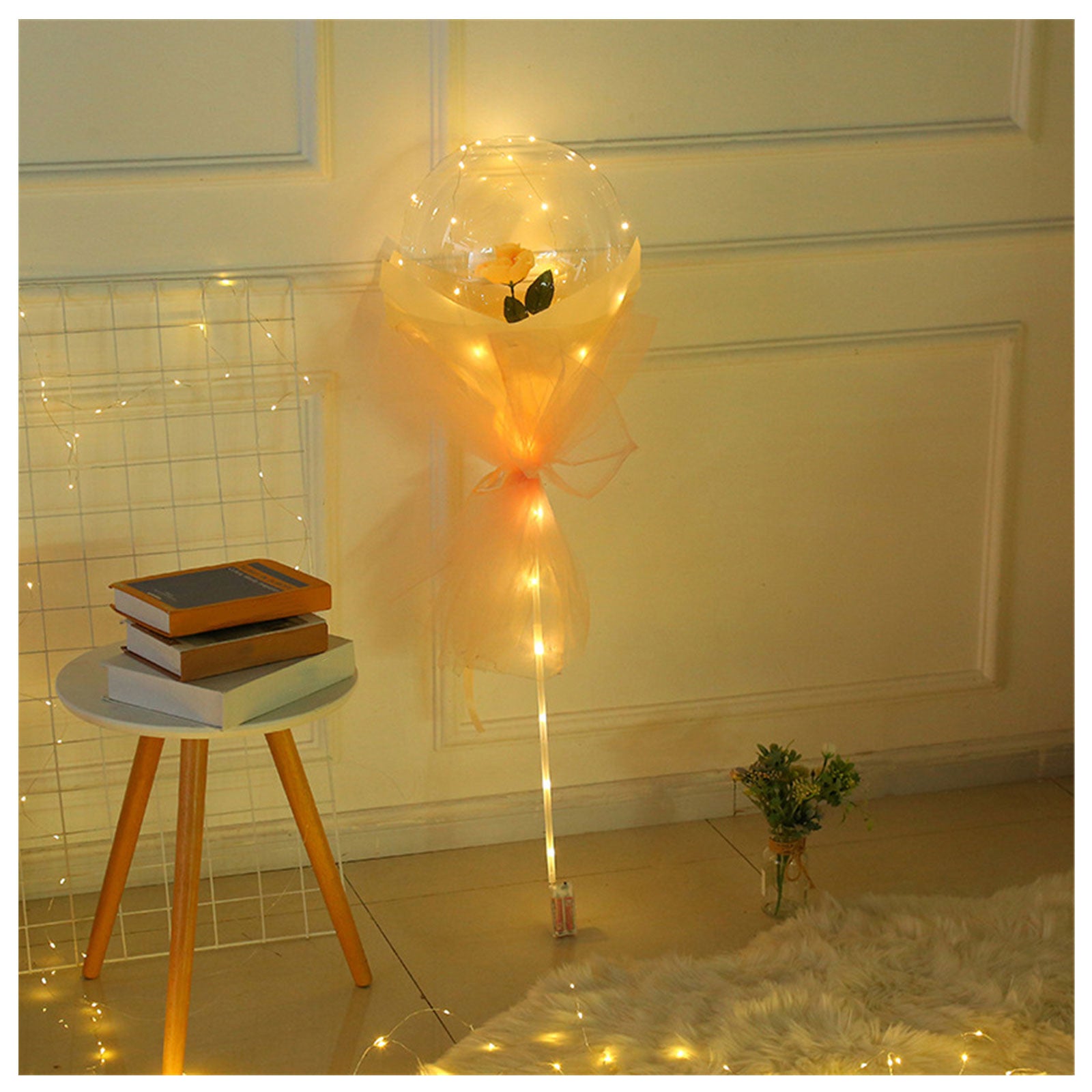 LED Luminous Balloon Rose Bouquet