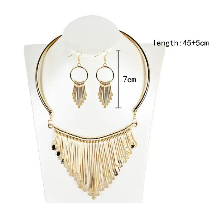 multi-layer-tassel-necklace-set - Viexta
