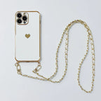 Electroplated Love Lanyard iPhone Case - Viexta