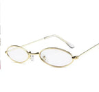 Metal Sunglasses Elliptical Sunglasses - Viexta