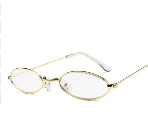 Metal Sunglasses Elliptical Sunglasses - Viexta