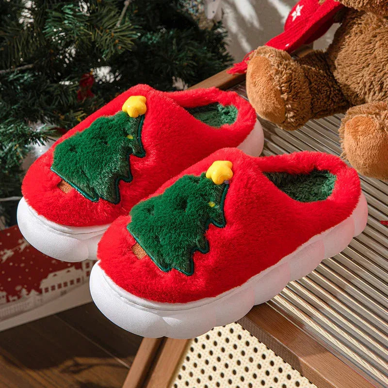 Christmas Tree Women's Home Slippers - Viexta