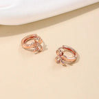 Summer Bowknot Small Cherry Versatile Earrings - Viexta
