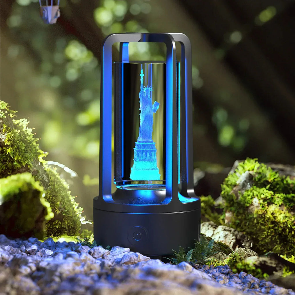 Creative 2 In 1 Audio Acrylic Crystal Lamp - Viexta