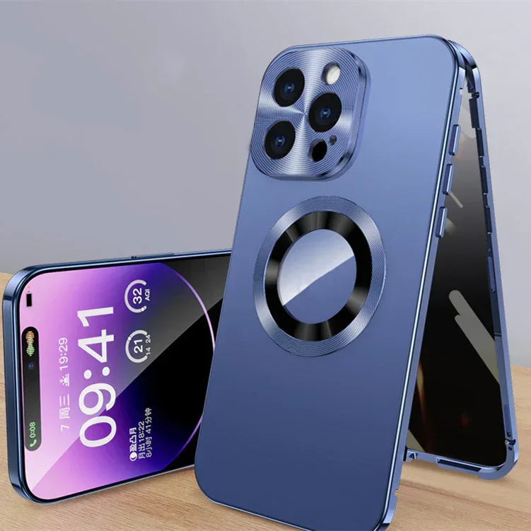 magnetic-iphone-case-with-anti-peep-metal-clip-leakage-tag - Viexta
