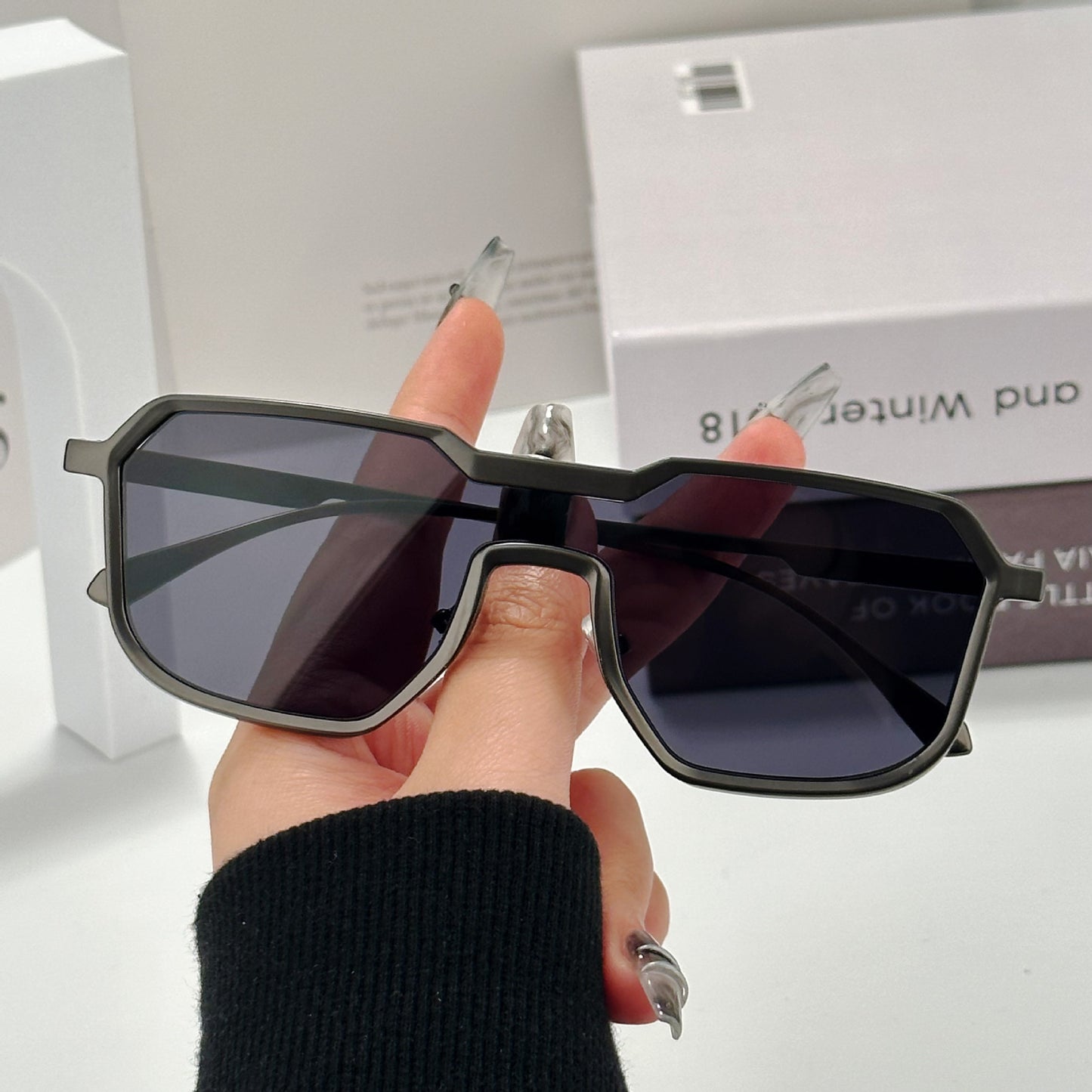 One-piece Street Shooting Sunglasses