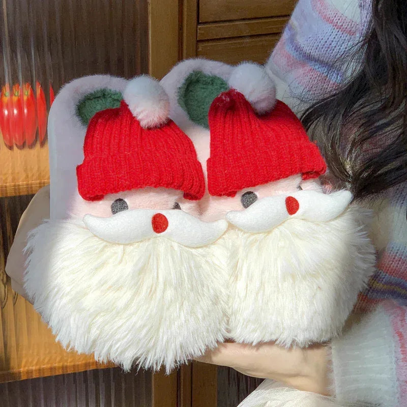 Cute Christmas Santa Claus Home Slippers - Viexta