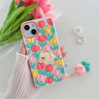 Little Bear Flowers iPhone Case - Viexta