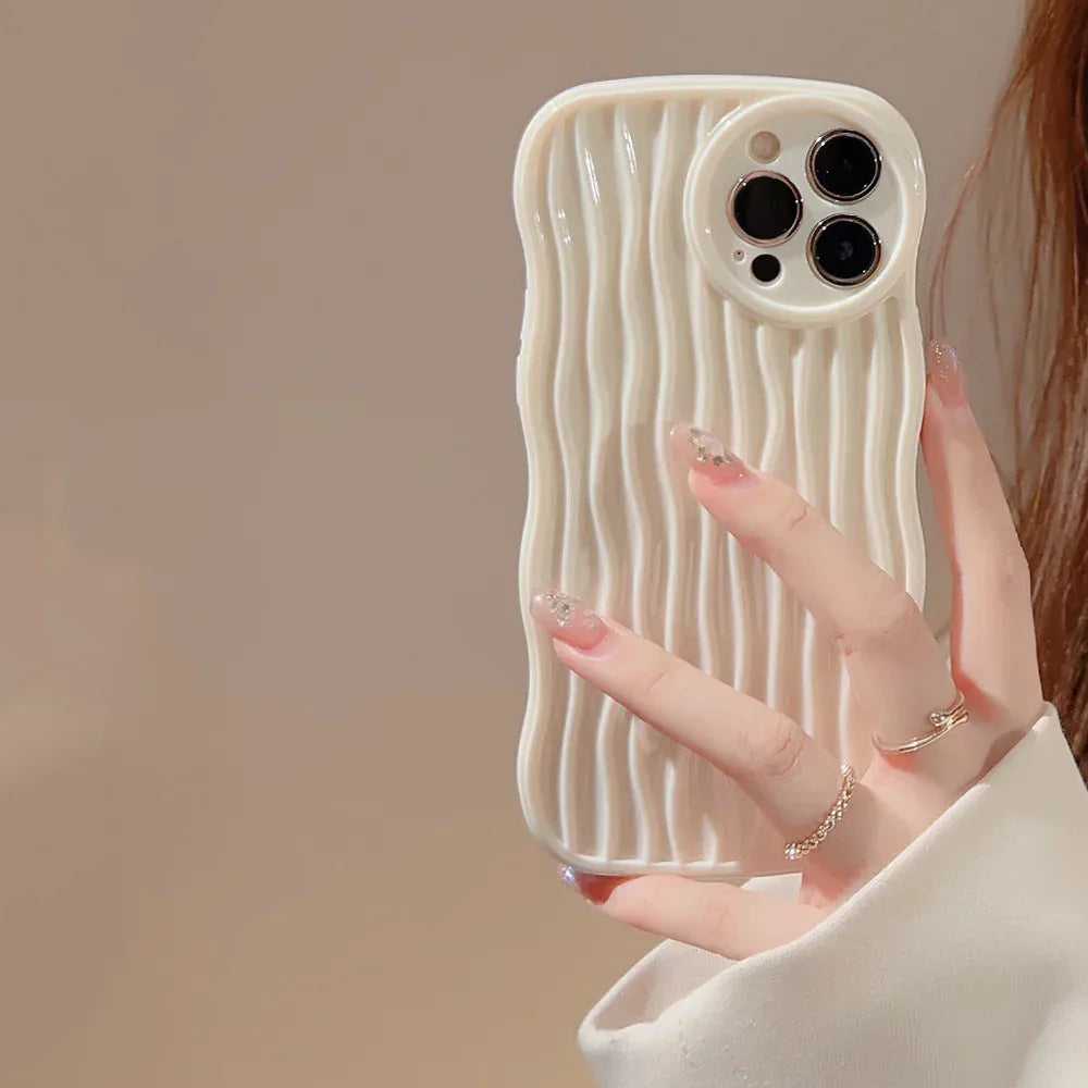 Wave Water Pattern Drop-resistant iPhone Case - Viexta