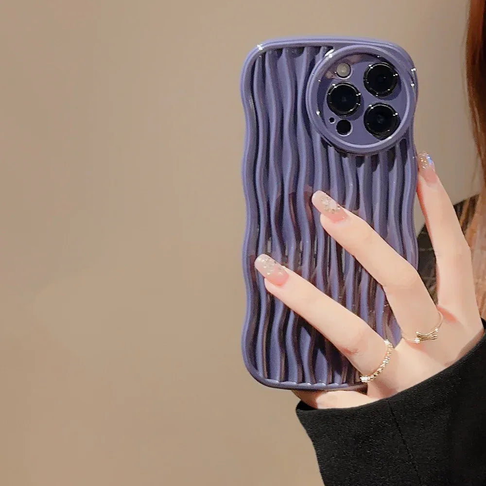 Wave Water Pattern Drop-resistant iPhone Case - Viexta