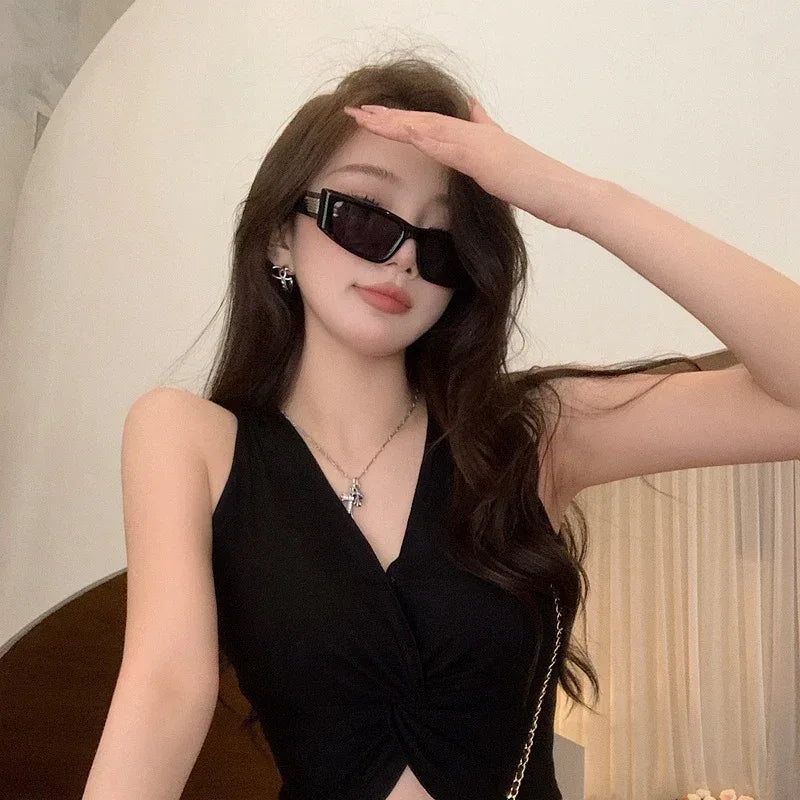 Thin Black Sun Glasses - Viexta
