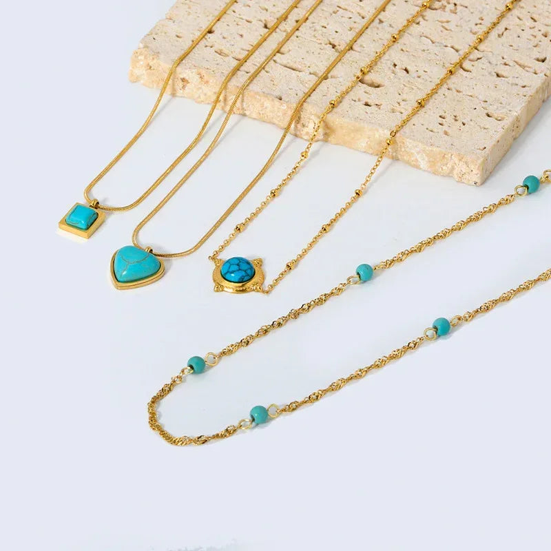 Women's Fashionable Stainless Steel Vintage Necklace - Viexta