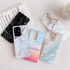 Marble Pattern Soft Shell Samsung Phone Case