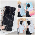 Marble Pattern Soft Shell Samsung Phone Case