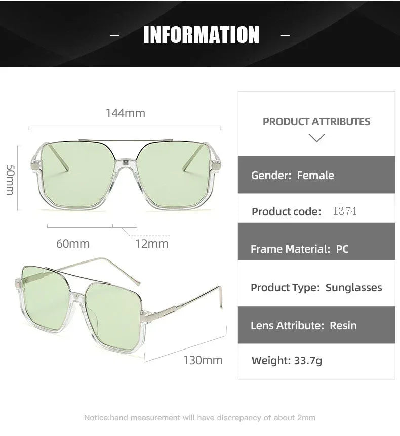 Anti-glare Semi-rim Sun Glasses - Viexta