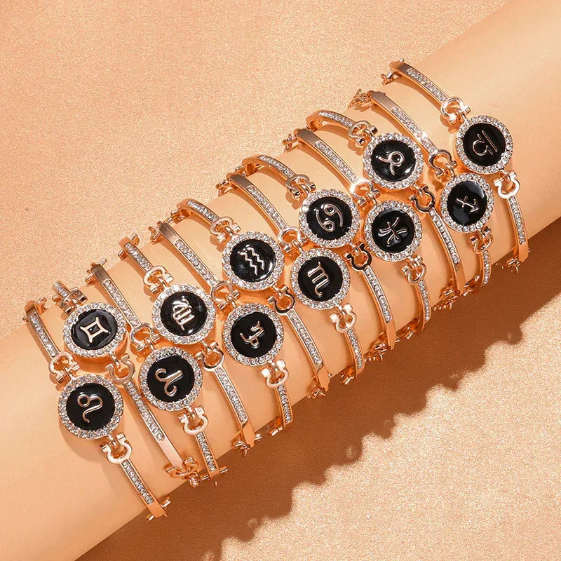 Stainless Steel 12 Constellation Bracelet - Viexta