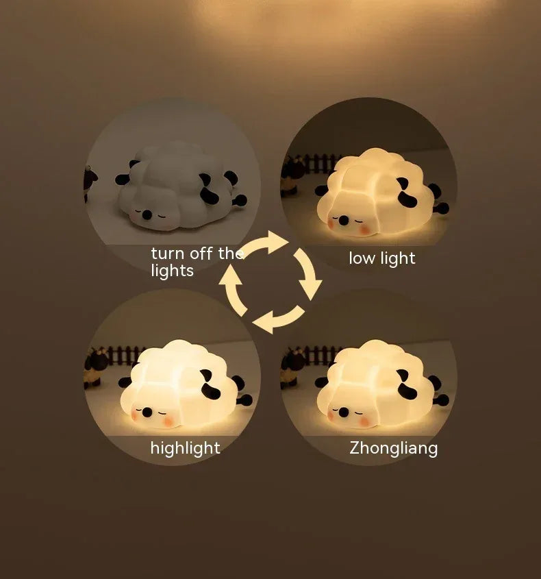 Cute Silicone Cartoon Night Light - Viexta