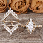 Crown Horse Eye Diamond Ring