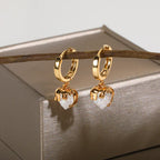 Micro Inlaid Zircon Eardrops - Viexta