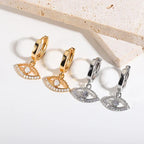 Micro Inlaid Zircon Eardrops - Viexta